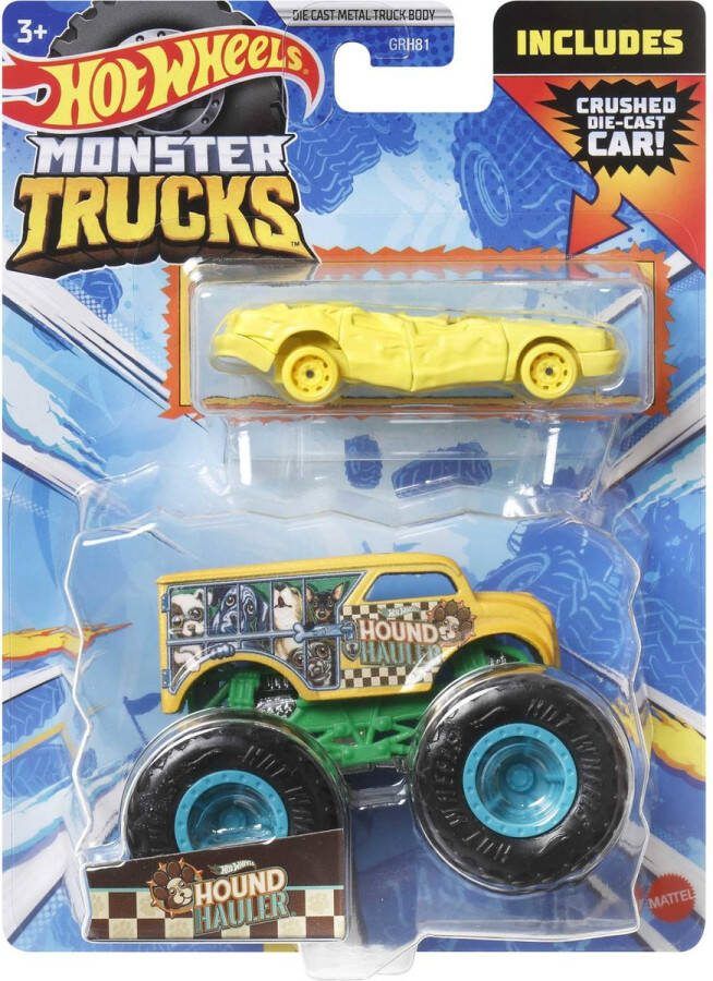 Hot Wheels truck Hound Hauler monstertruck 9 cm schaal 1:64