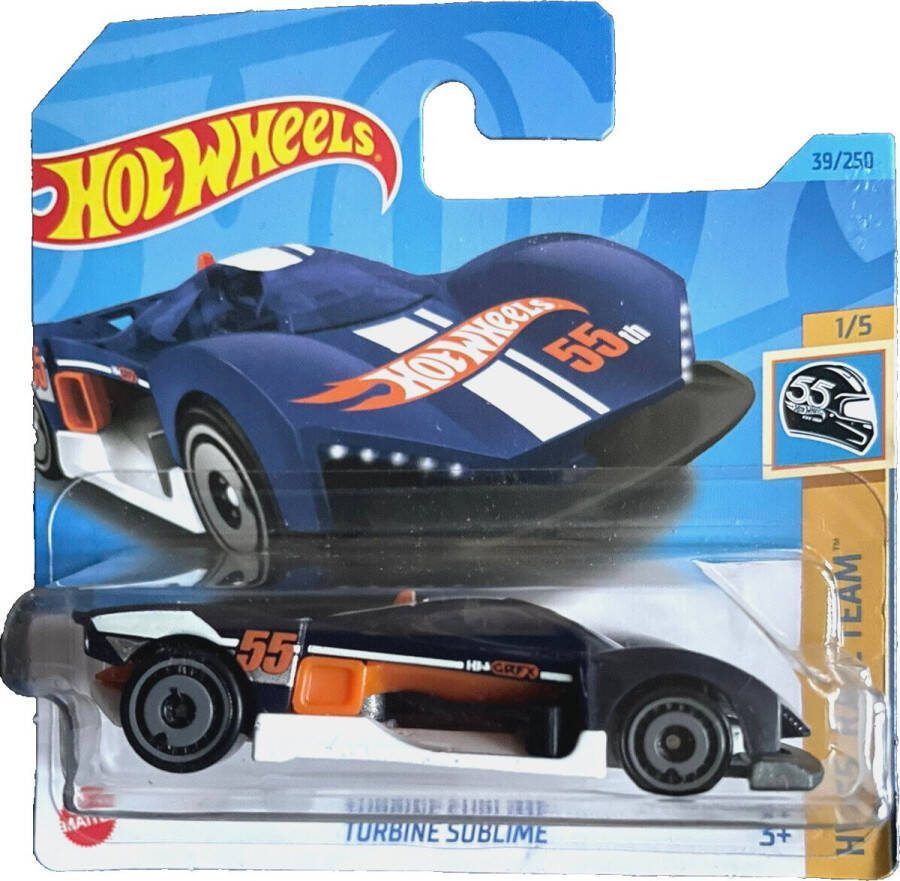 Hot Wheels TURBINE SUBLIME 39 250 BLUE 1:64 HW 55 RACE TEAM 1 5
