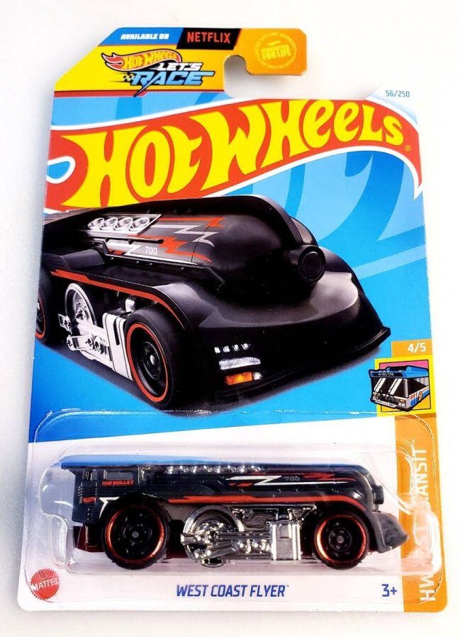 Hot Wheels WEST COAST FLYER 56 250 (1:64) HW FAST TRANSIT 4 5