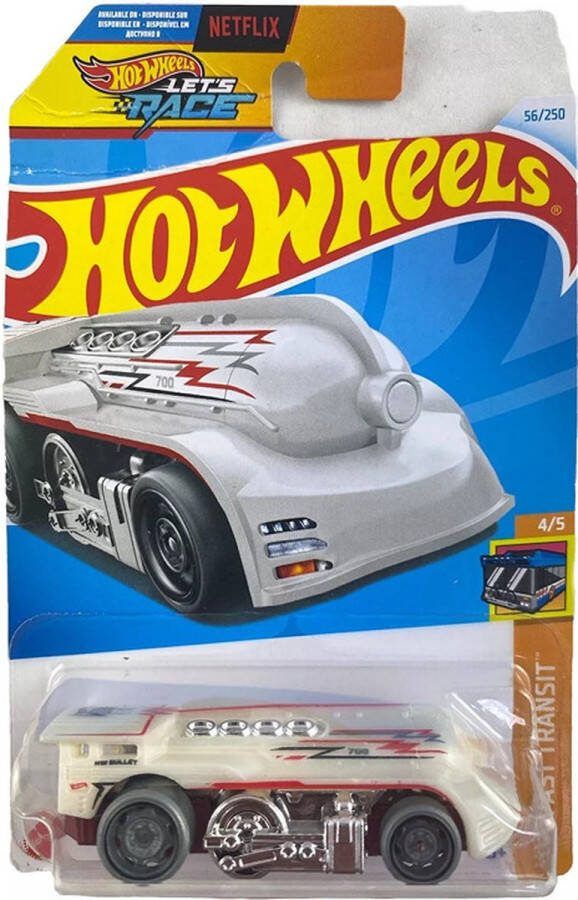 Hot Wheels WEST COAST FLYER WHITE 56 250 (1:64) HW FAST TRANSIT 4 5