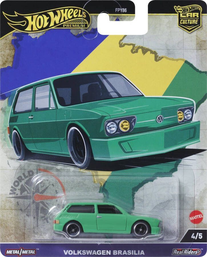 Hot Wheels World Tour Car Culture Volkswagen Brasilia 4 5