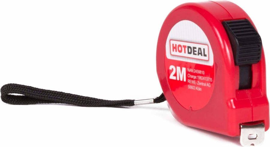 Hotdeal Hot Deal Rolmaat Meetlint aluminium 2 meter
