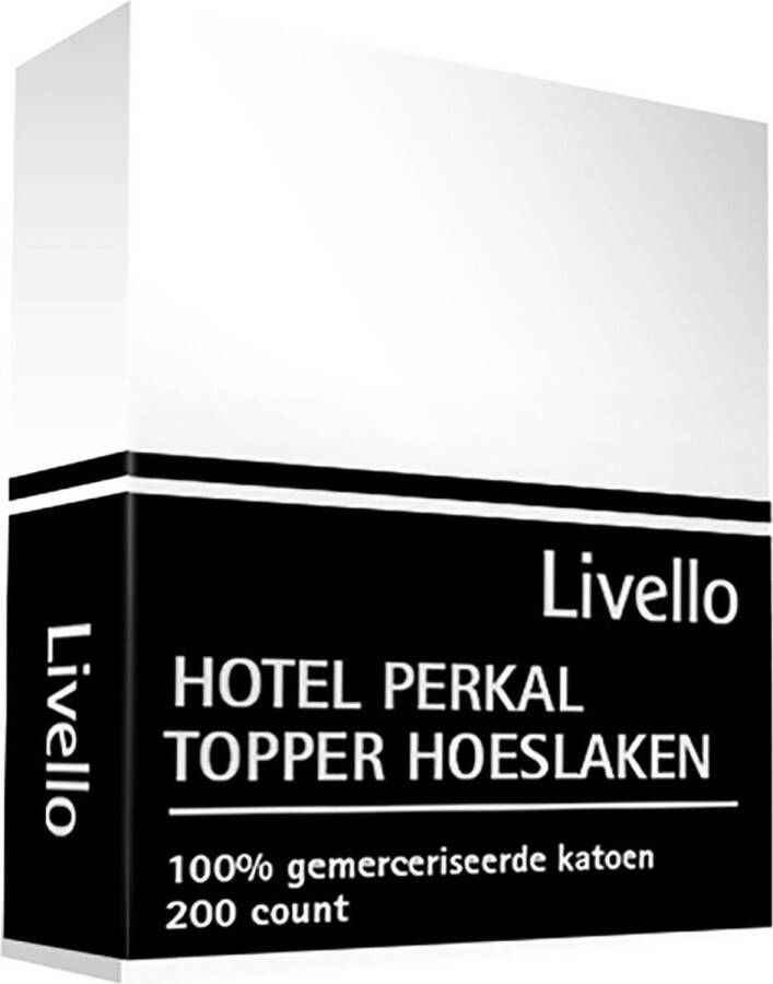 Hotel Livello Hoeslaken Perkal topper White 140x200x8