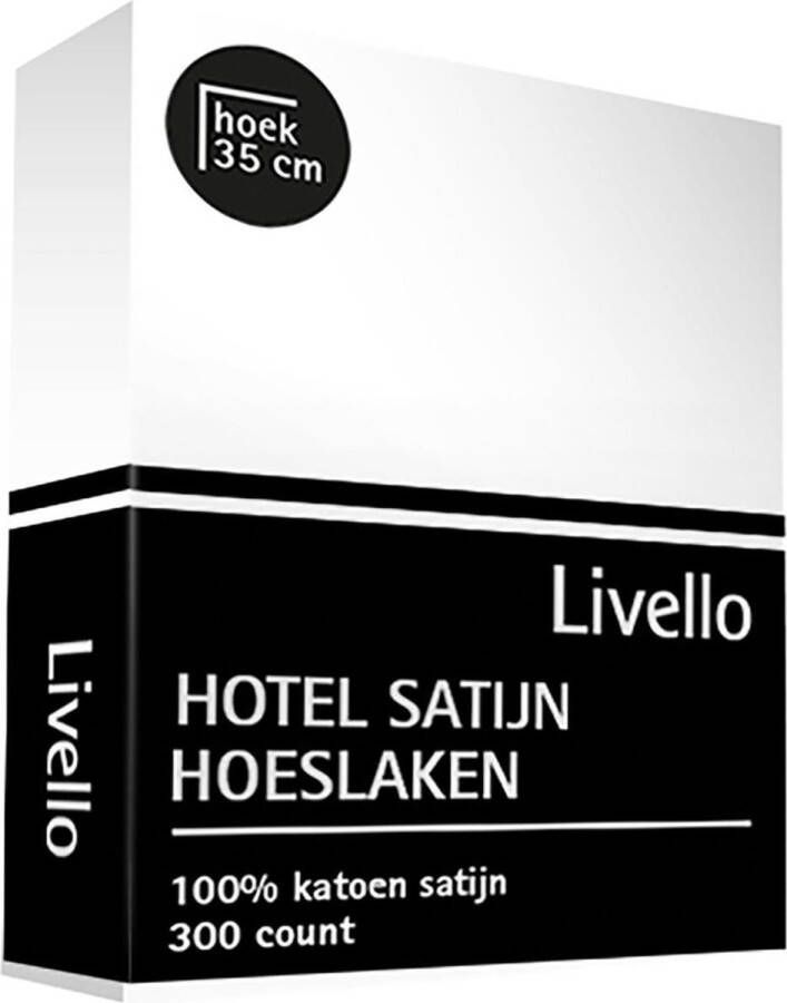 Livello Hotel Hoeslaken Satijn Wit 90 x 210 cm