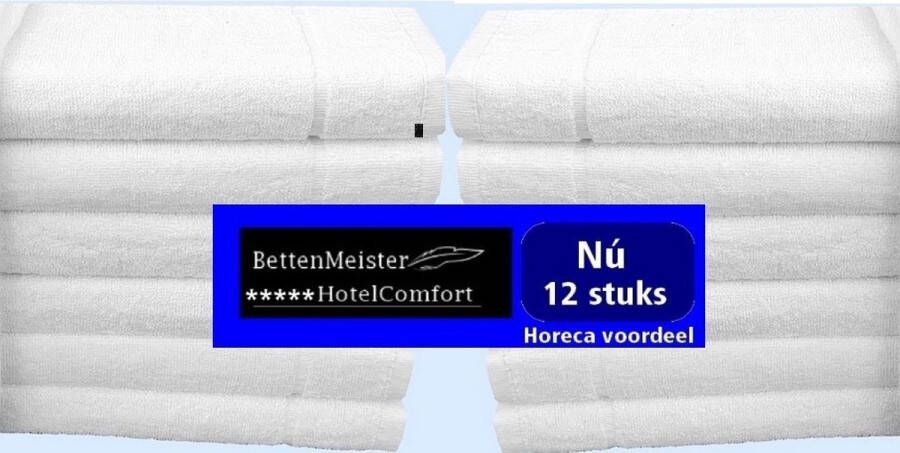 Hotelgroothandel.nl Gastendoekje (12 stuks) 500g. p m2 Wit 30x50 1CAM 100% katoen