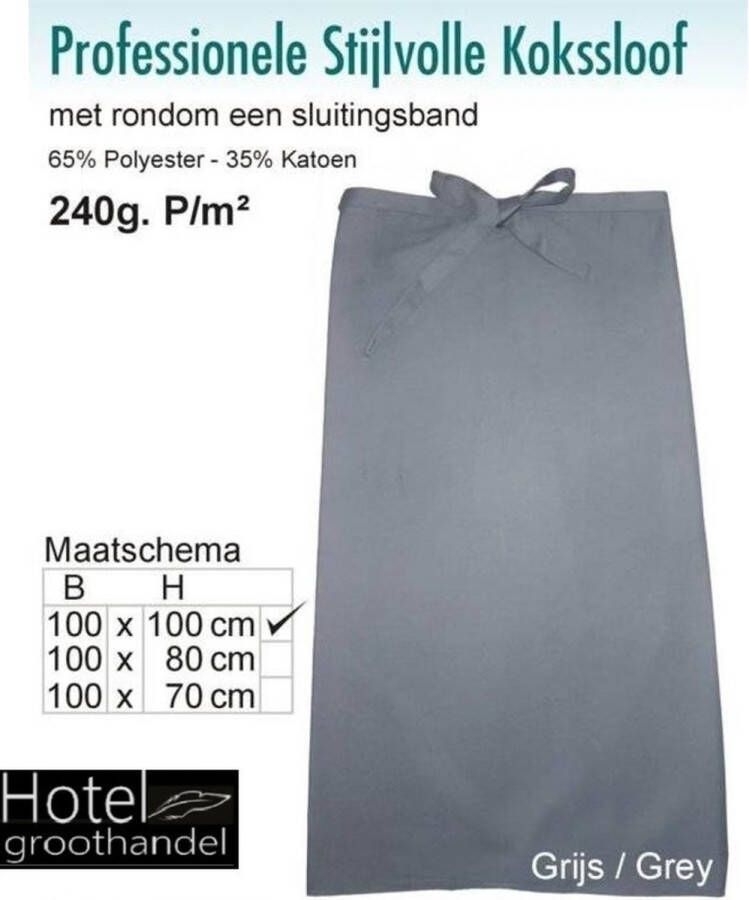 Hotelgroothandel.nl 2 Pack Kokssloof 100x100 Antraciet Hotelkwaliteit