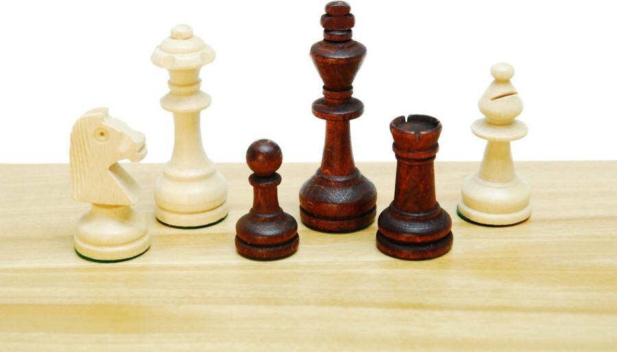 Hotsports Schaakstukken Staunton 3 blank br.L+V 76mm.kist :: HOT Games