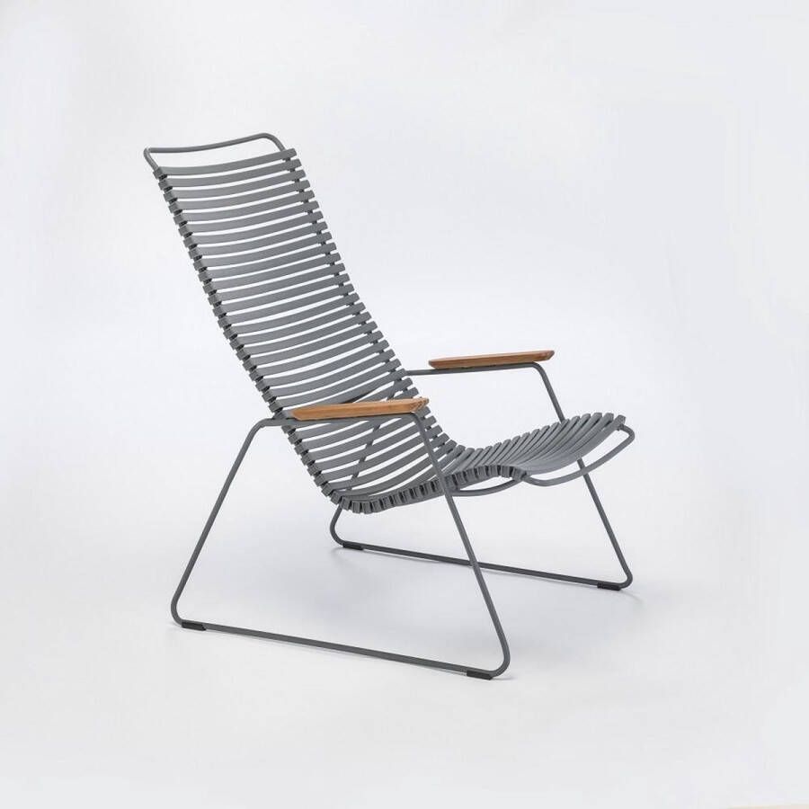HOUE by Philline.be Click Loungestoel Houe Zwart bamboo armleuning- stoel -Lounge