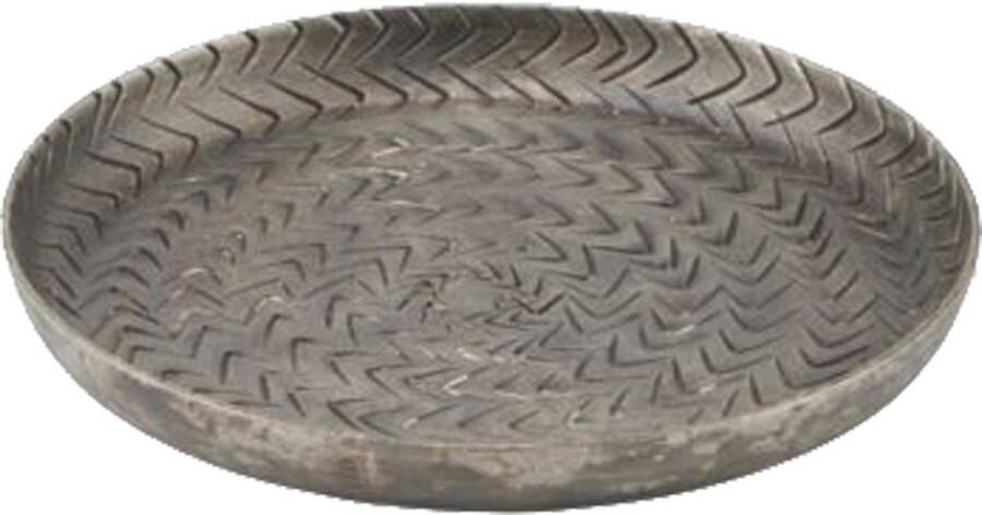 House Doctor Dienblad Rattan Geborstelde zwarte afwerking