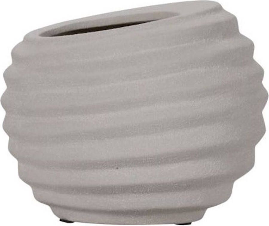 House Doctor Hous Doctor Plantenpot Happ aardewerk zand Ø20 x 23cm
