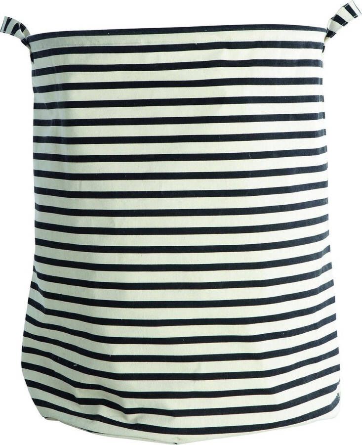 House Doctor Laundry Bag Stripes (ls0120) Storage and Organization Black