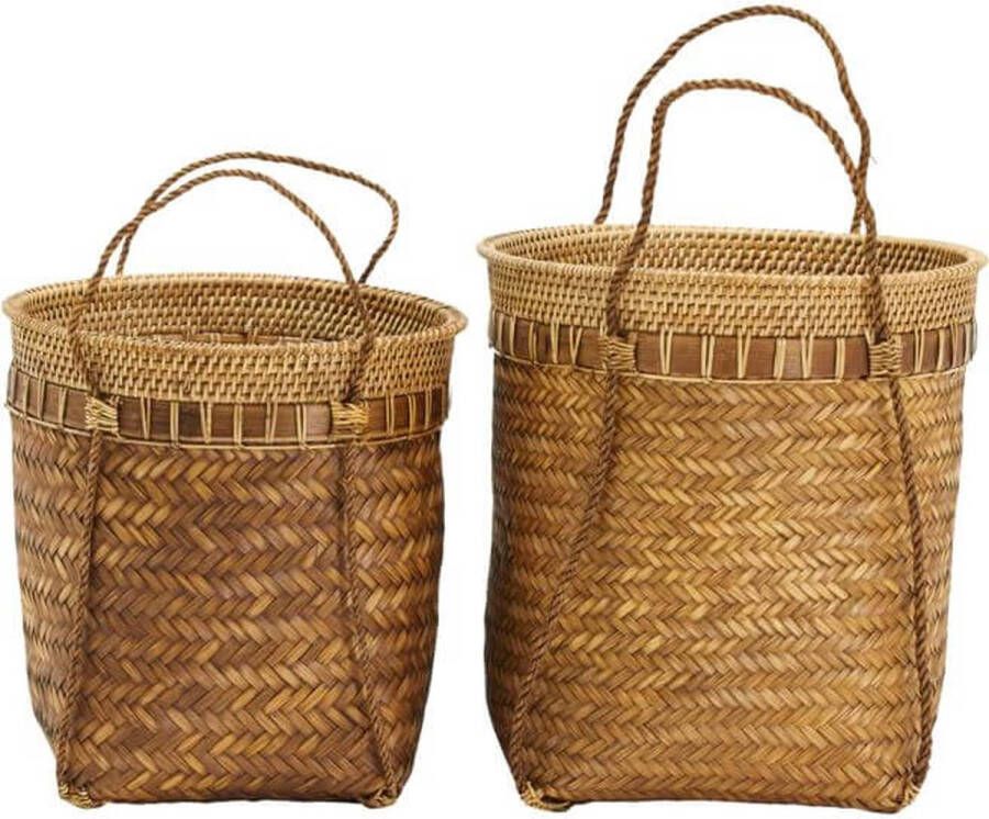 House Doctor Manden Balie naturel 35cm set van 2