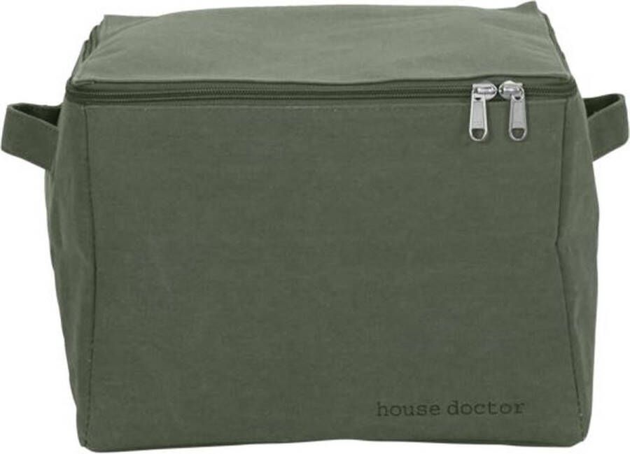 House Doctor Opbergmand Canva groen 35cm