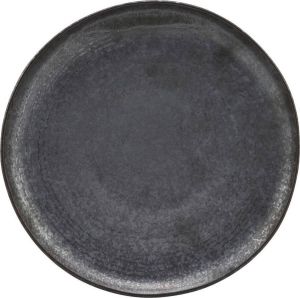 House Doctor Pion diner borden zwart bruin set van 6 stuks