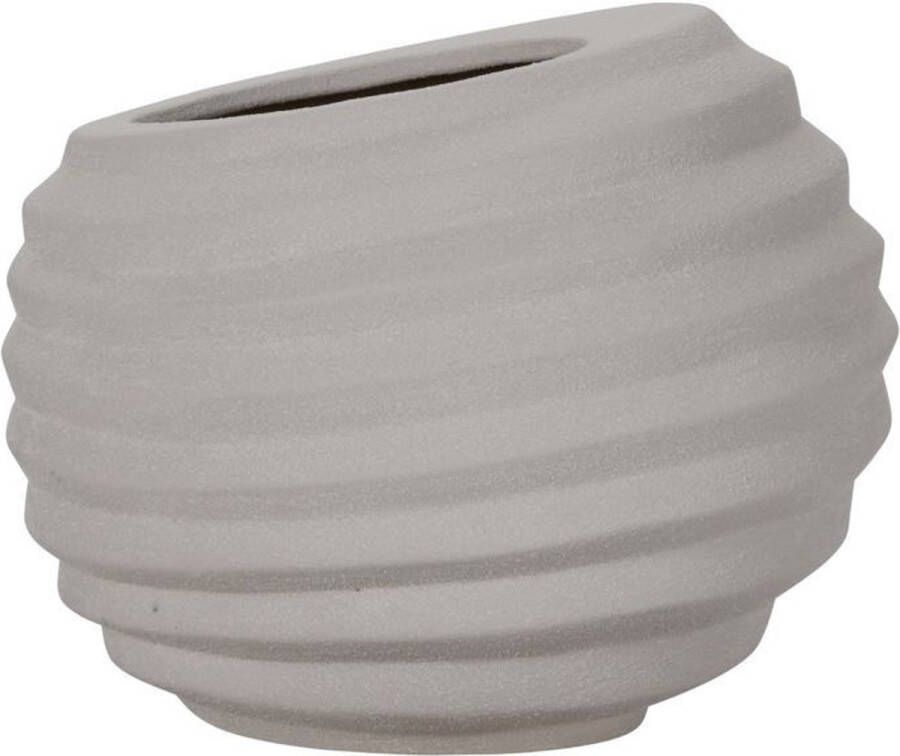 House Doctor Plantenpot Happ aardewerk zand Ø30 x 36cm