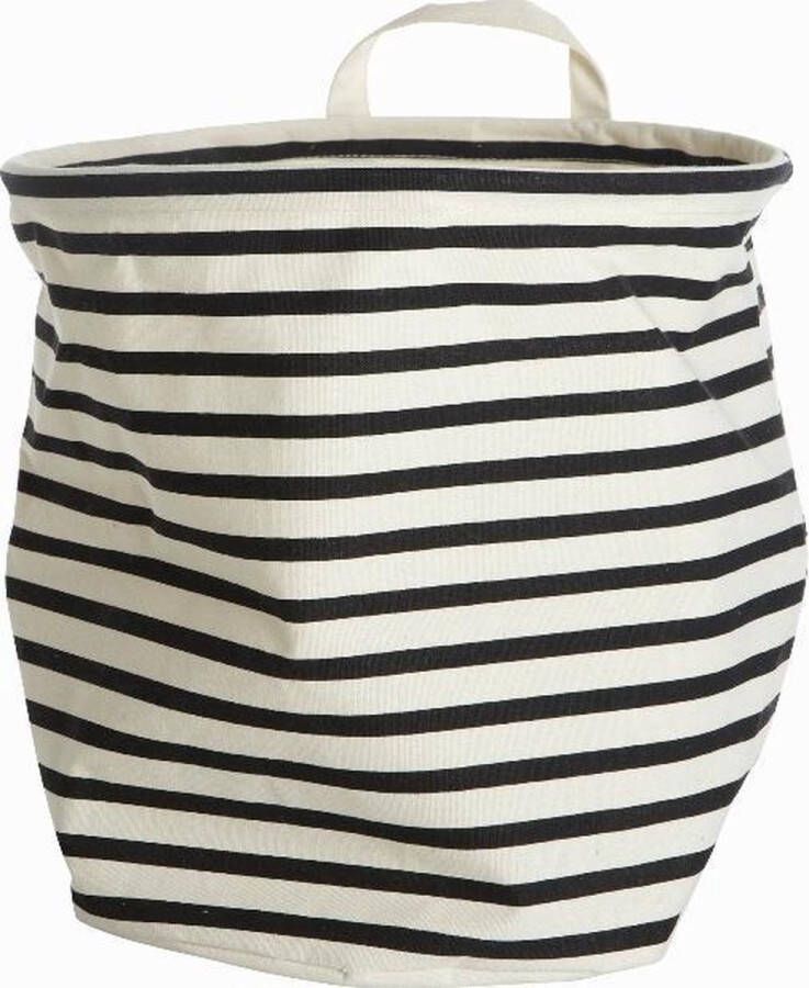 House Doctor Storage Bag Stripes Medium Black White (Ls0350)
