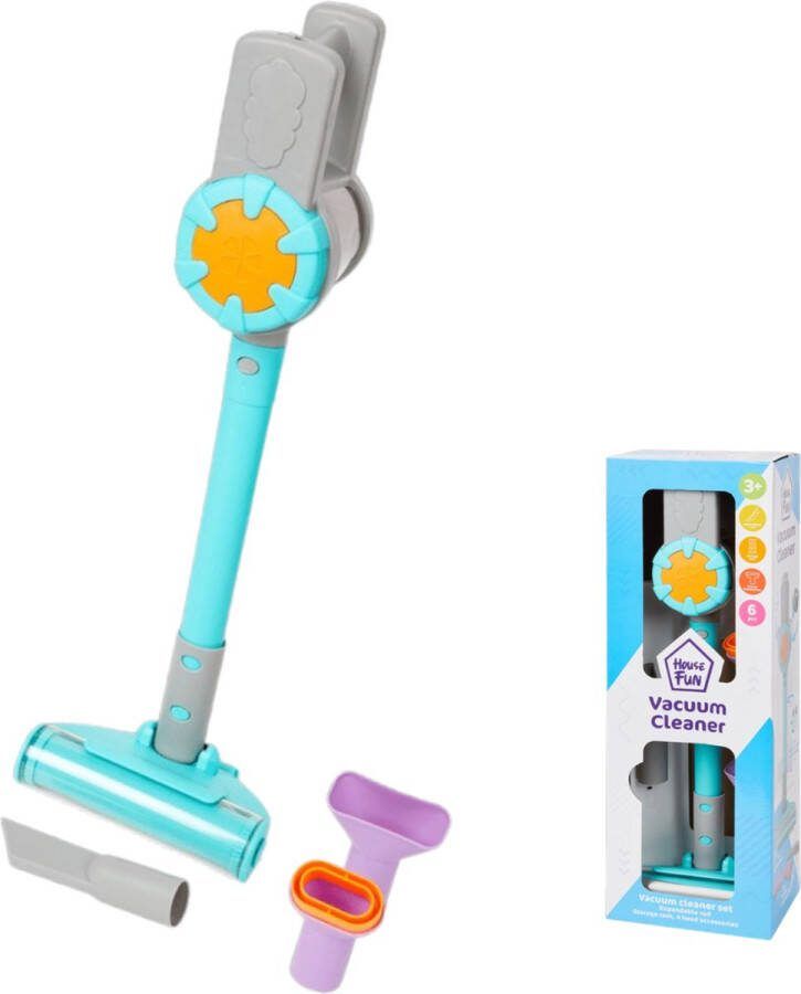 House fun Speelgoed Stofzuiger Draadloze Steelstofzuiger Voor Kinderen 6-delig