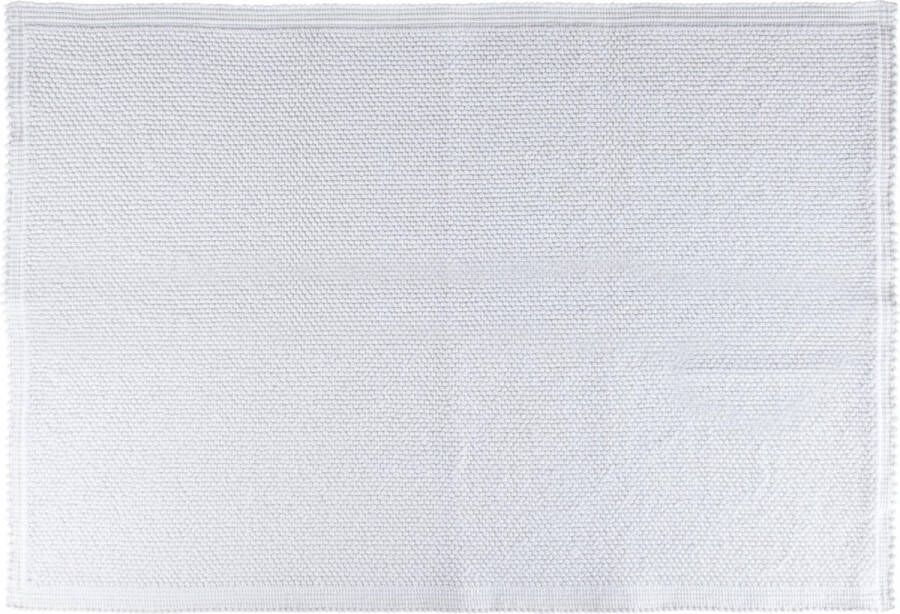 House in Style Luxe badkameruitloper Kreta Katoen 50 x 80 cm wit