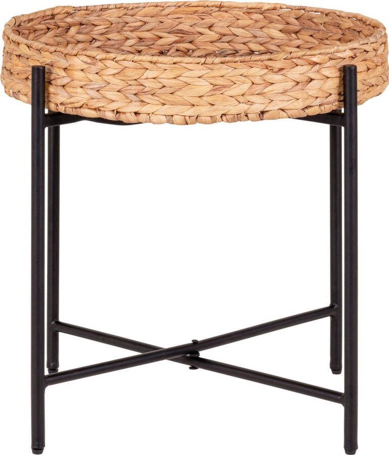 House Nordic Bijzettafel Naro Waterhyacint Rond Ø50cm