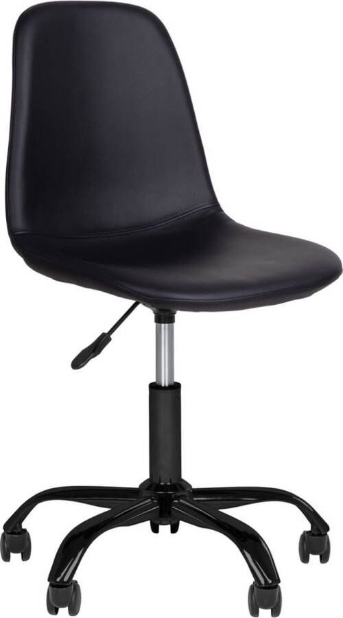 House Nordic Stockholm Office Chair Office chair in black PU with black legs HN1225