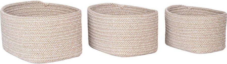 House Nordic Cadima mand set van 3 stuks. beige
