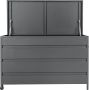 House Nordic Kussenbox Cassis Aluminium 450L - Thumbnail 1