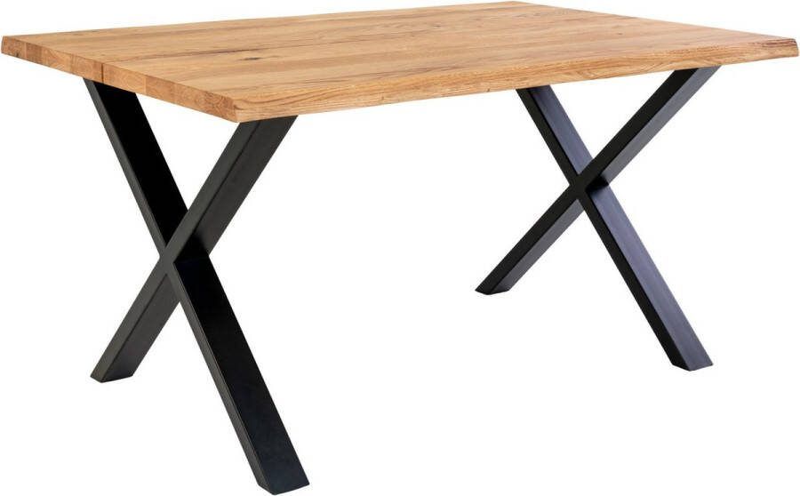 House Nordic Eetkamertafel Toulon Geolied Eikenhout 140cm