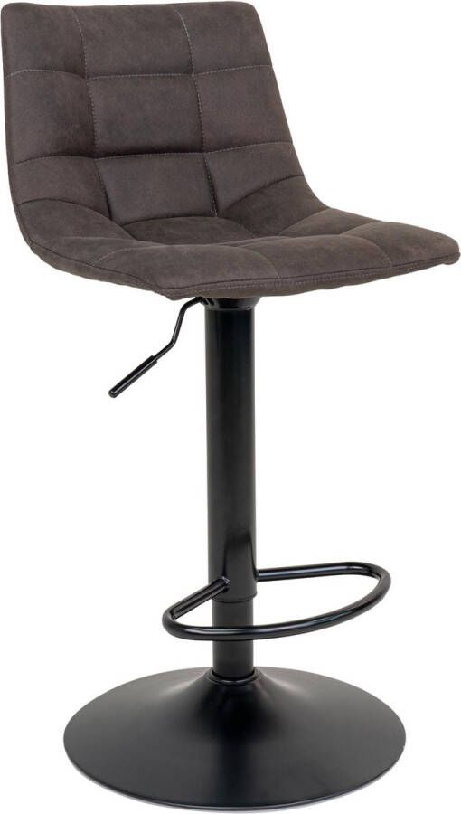 House Nordic Middelfart Bar Chair Bar chair in dark grey with black legs