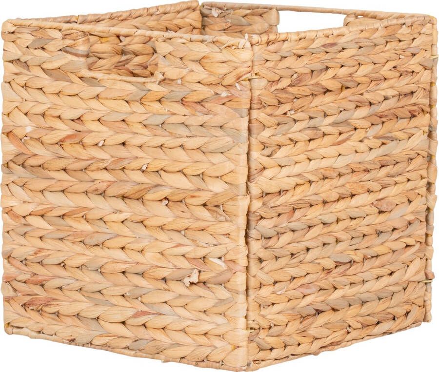 House Nordic Passo Basket Opvouwbare mand in waterhyacint 30x30x30 cm