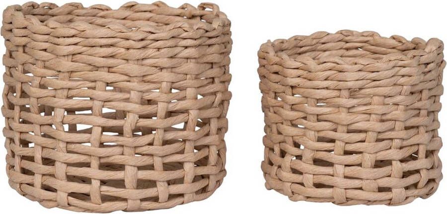 House Nordic Penela mand set van 2 stuks. lichtbruin