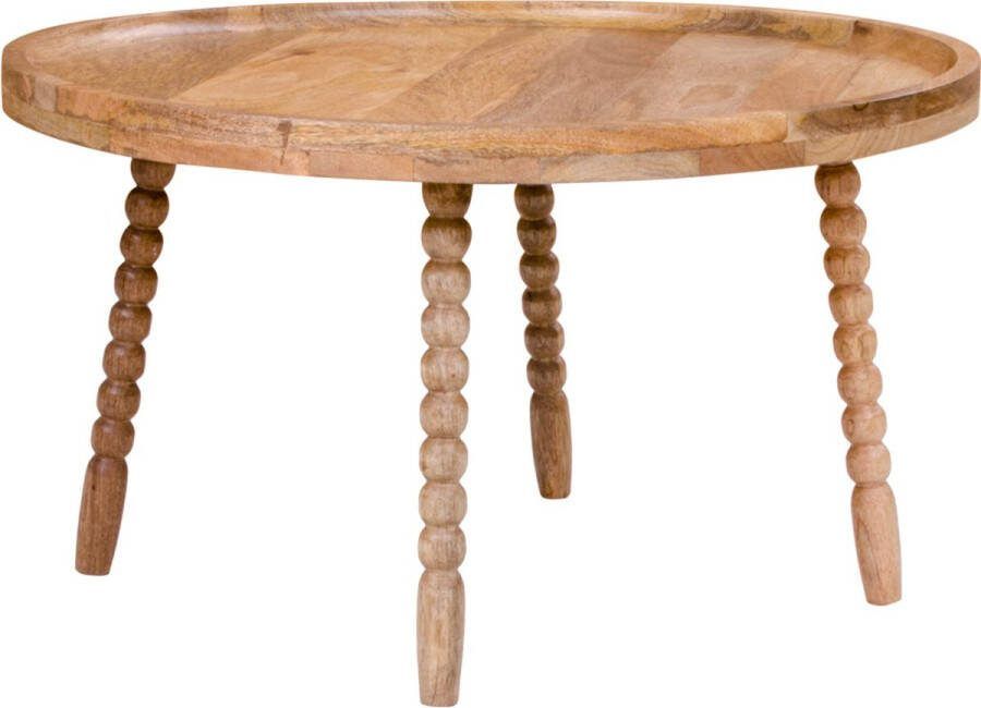 Giga Meubel House Nordic Salontafel Mangohout Ø60cm 60x60x35cm Tafel Jammu