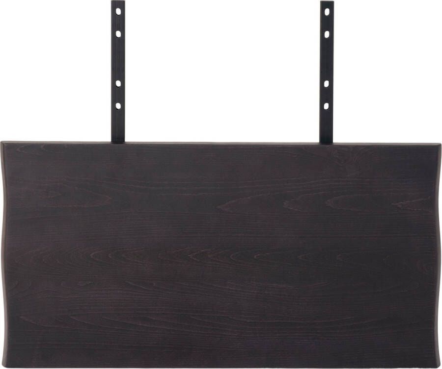 Hioshop Toulon verlengbladen voor tafel 2 st. met gegolfde rand zwart.