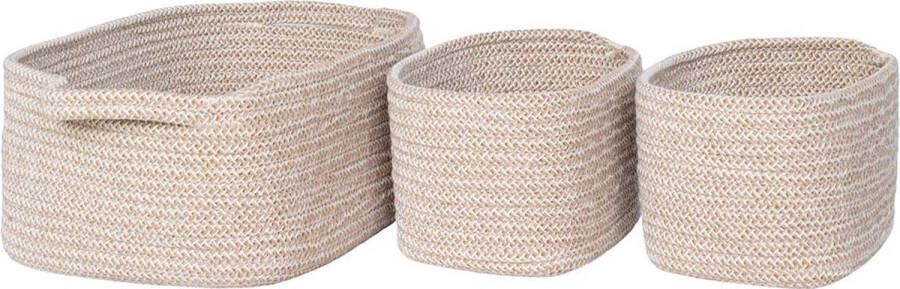 House Nordic Teixo mand set van 3 stuks. beige