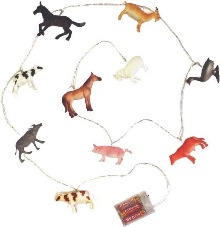 House of Disaster Baby & Kind String Lights With farm Animals Multicolour