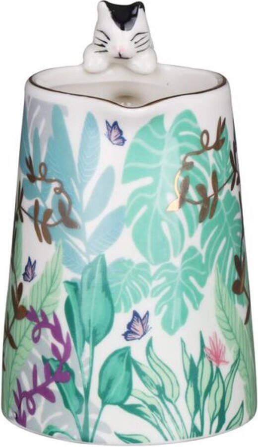 House of Disaster Boulevard melkkannetje 200ml kat bloemen melkkan