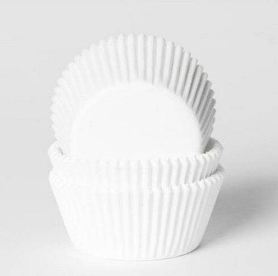 House of Marie Cupcake Vormpjes cups Wit pk 50 Baking Cups