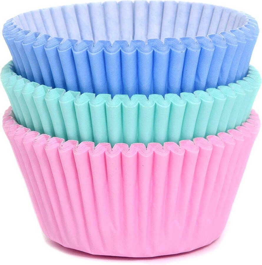 House of Marie Cupcake Vormpjes Assorti Pastel pk 75 Baking Cups