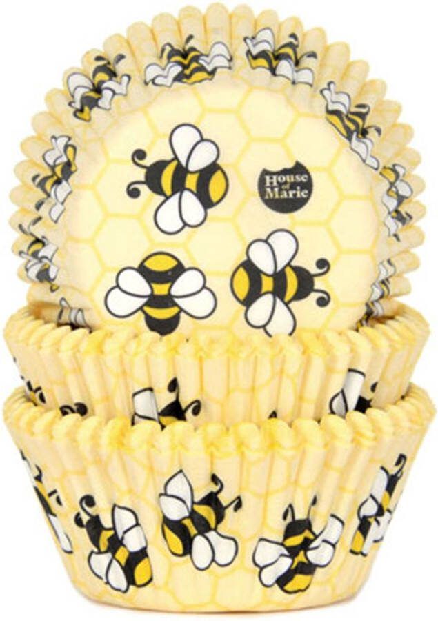 House of Marie Cupcake Vormpjes Bijtjes pk 50 Baking Cups