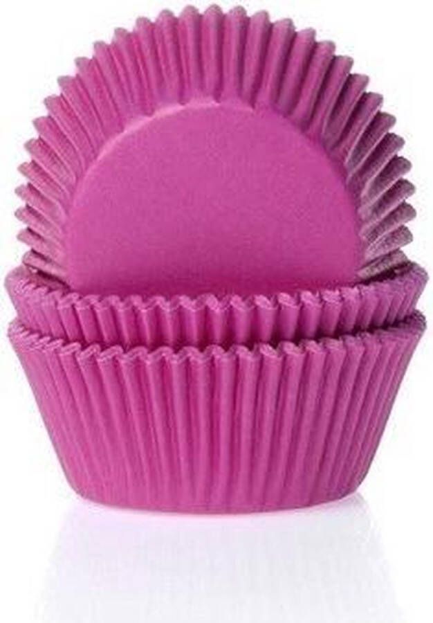 House of Marie Cupcake Vormpjes Fuchsia roze pk 50 Baking Cups