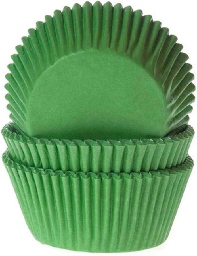 House of Marie Cupcake Vormpjes Gras Groen pk 50 Baking Cups