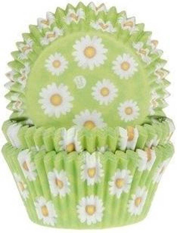 House of Marie Cupcake Vormpjes Madeliefje pk 50 Baking Cups