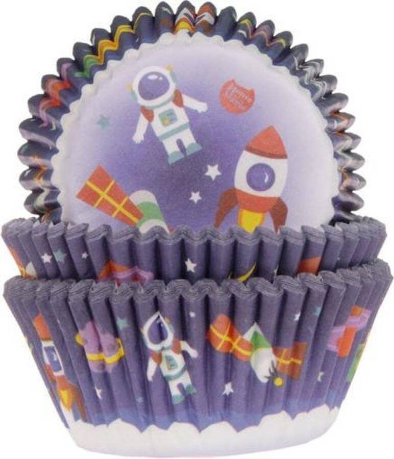 House of Marie Cupcake Vormpjes Ruimte pk 50 Baking Cups