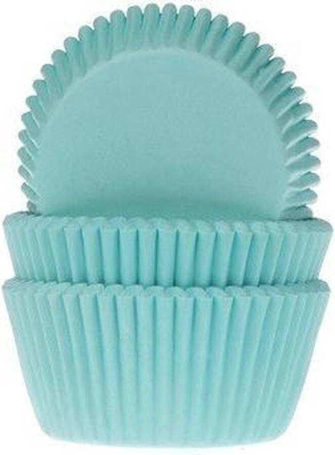 House of Marie Cupcake Vormpjes Turquoise pk 50 Baking Cups