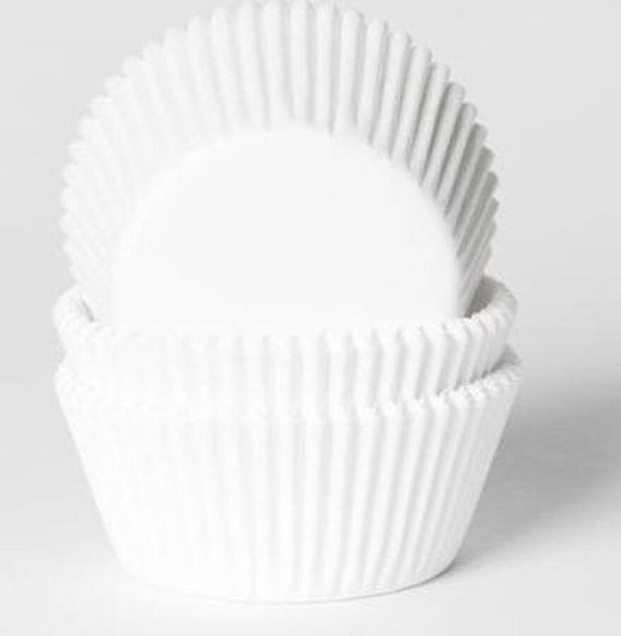 House of Marie Cupcake Vormpjes Baking Cups Wit pk 500