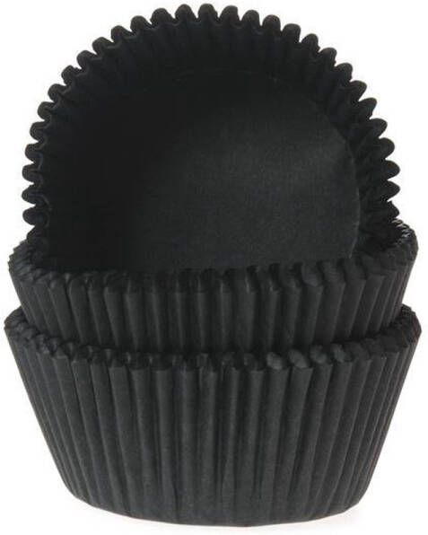 House of Marie Cupcake Vormpjes Zwart 50 stuks