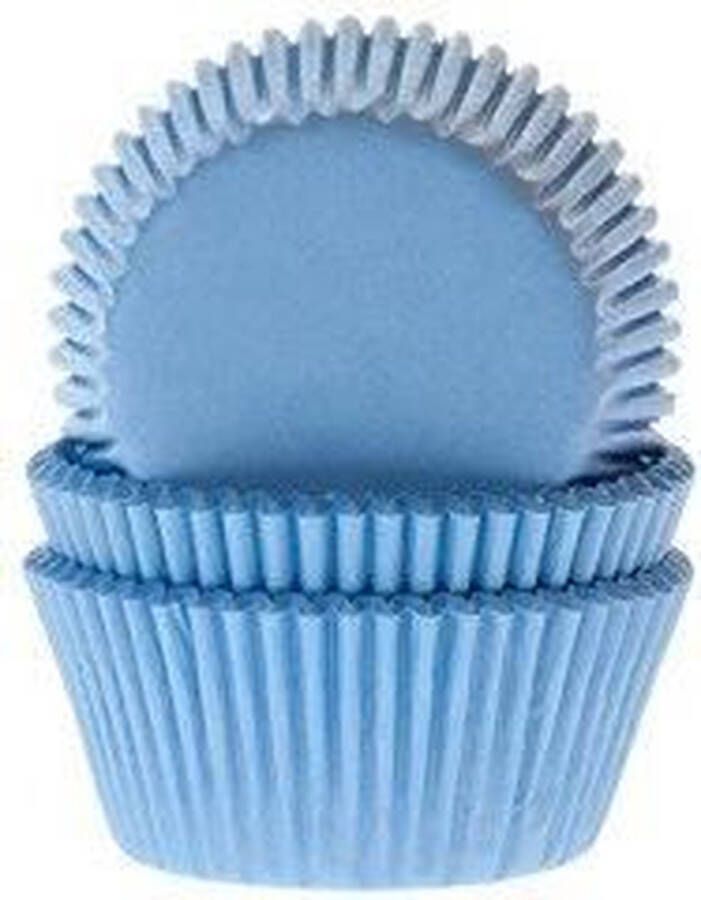 House of Marie Mini Cupcake Vormpjes Baking Cups Sky Blue pk 60
