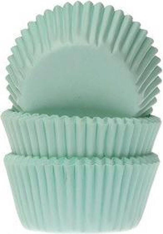 House of Marie Mini Cupcake Vormpjes Mint pk 60 Baking Cups