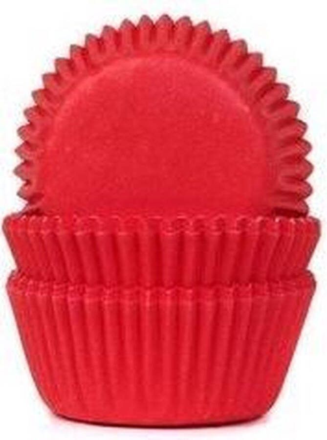 House of Marie Mini Cupcake Vormpjes Red Velvet Rood pk 60 Baking Cups