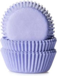 House of Marie Mini Cupcakevormpjes Paars pk 60