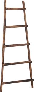 House of Seasons Decoratie Ladder L29 x B49 x H119 cm Populierenhout Bruin